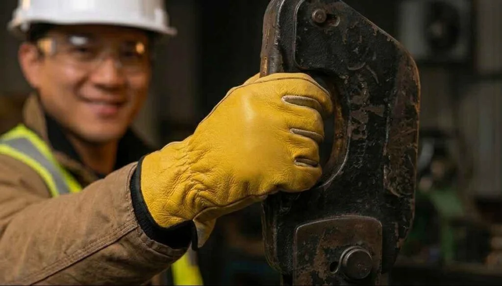 Safety Gloves working