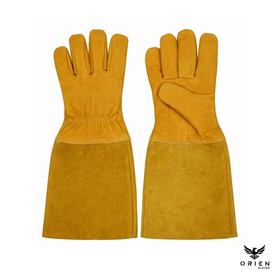 Cowhide leather MIG Welding Gloves brown