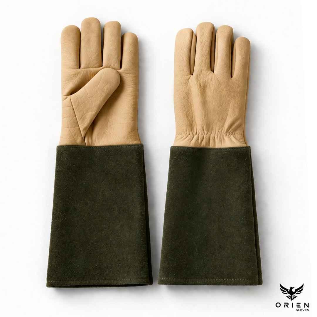 Men's Gardening work leather gloves