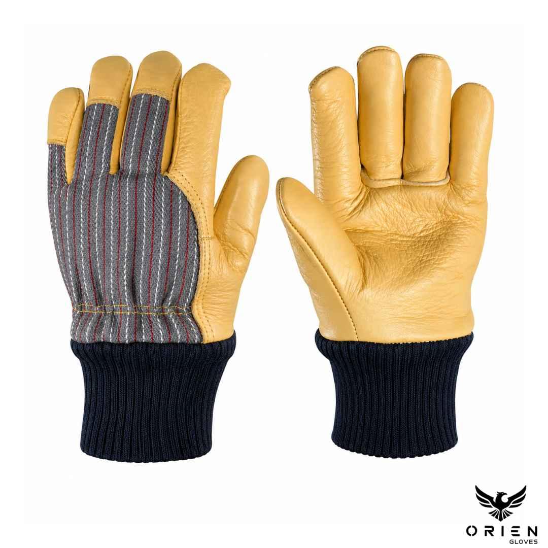 Leather Palm work safety gloves