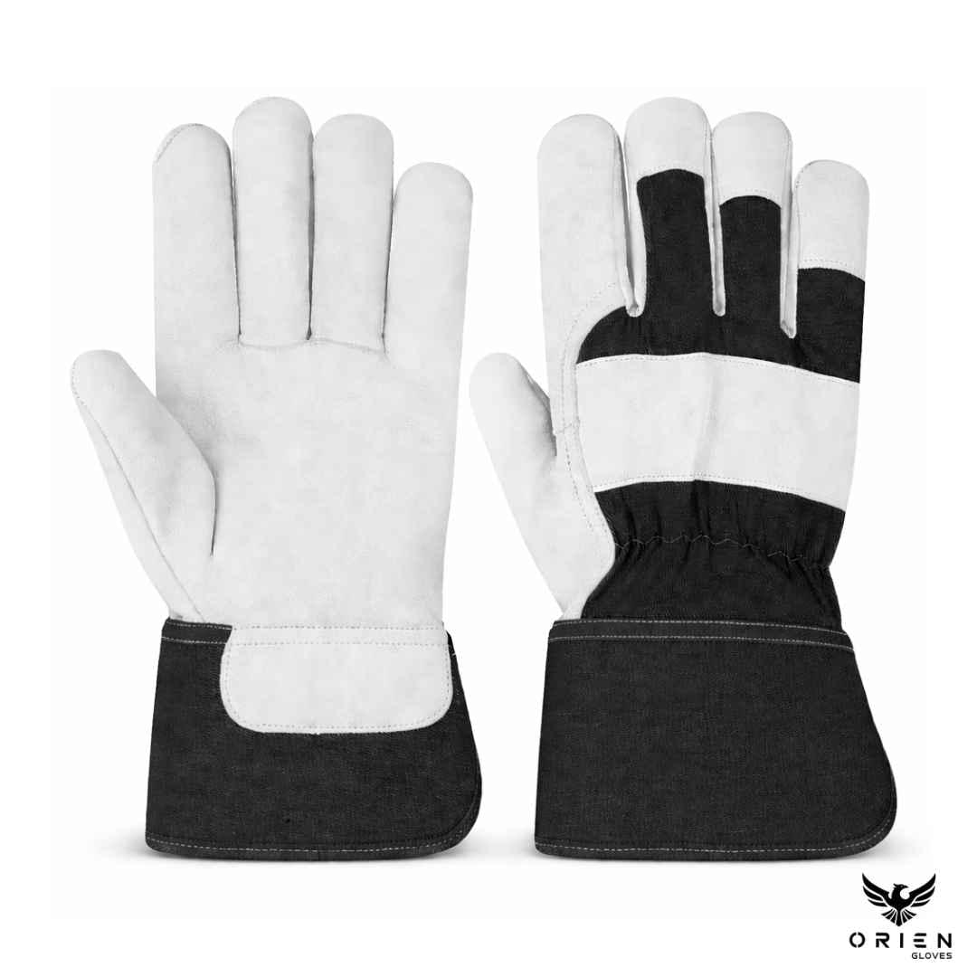 Soft Leather Canadian Rigger black gloves